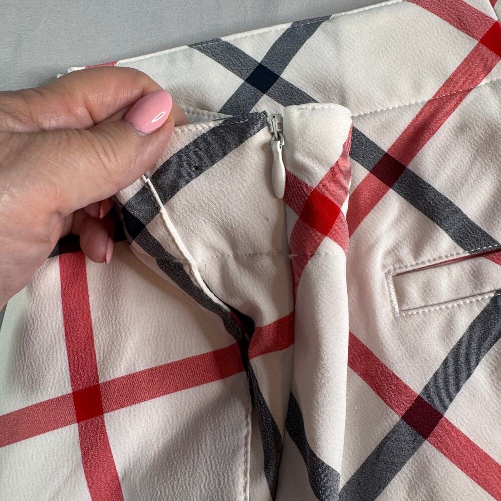 Lady Hagen Golf Skort Womens 10 White Red Navy Plaid Stretch Athletic Skirt - Picture 10 of 10